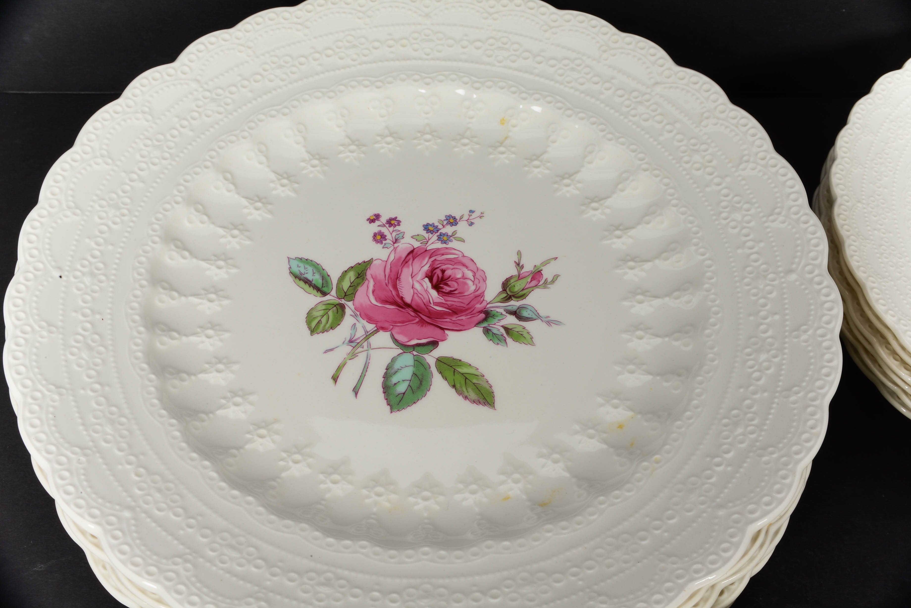Spode Jewel "Billingsley Rose" Dinner Set