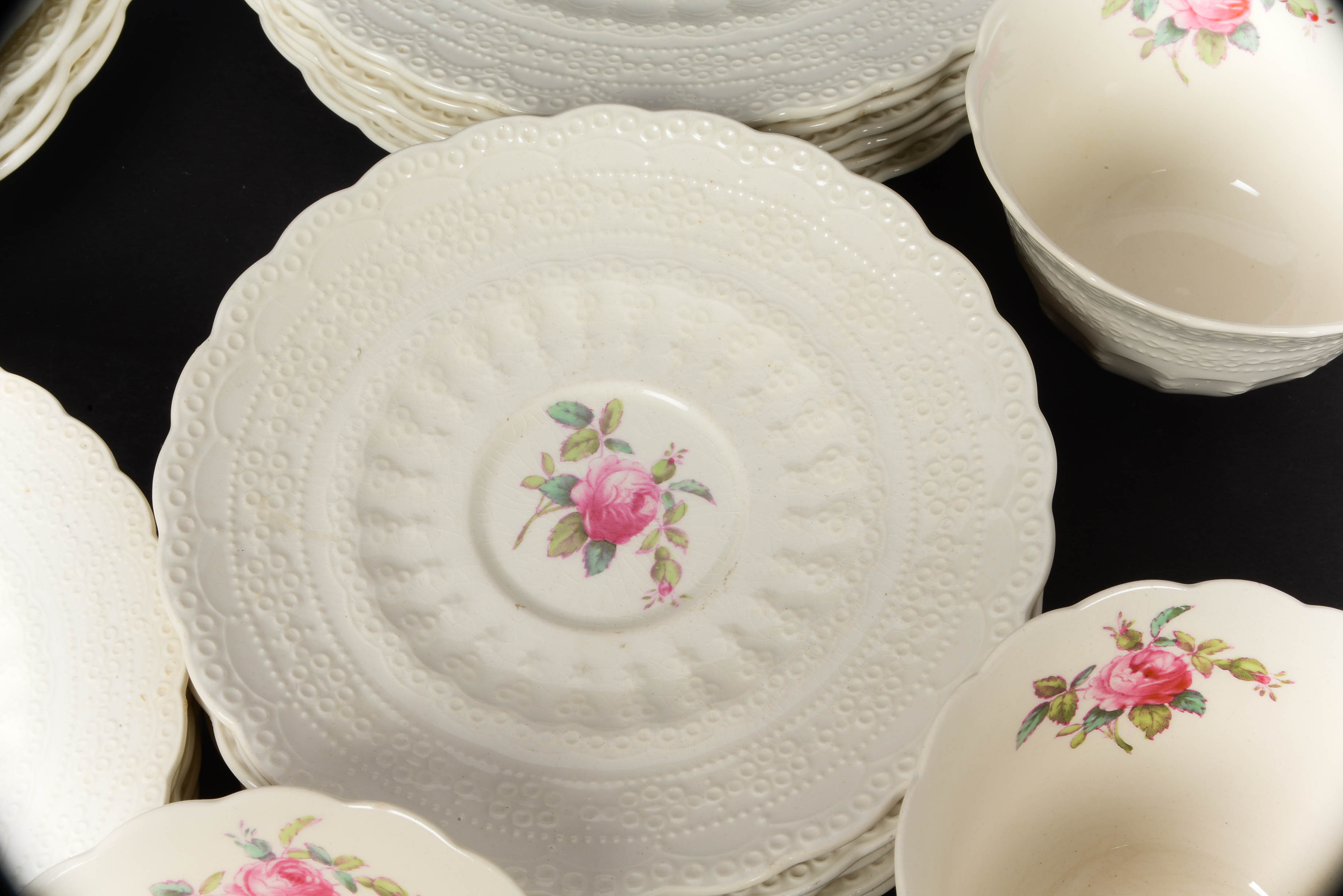 Spode Jewel "Billingsley Rose" Dinner Set