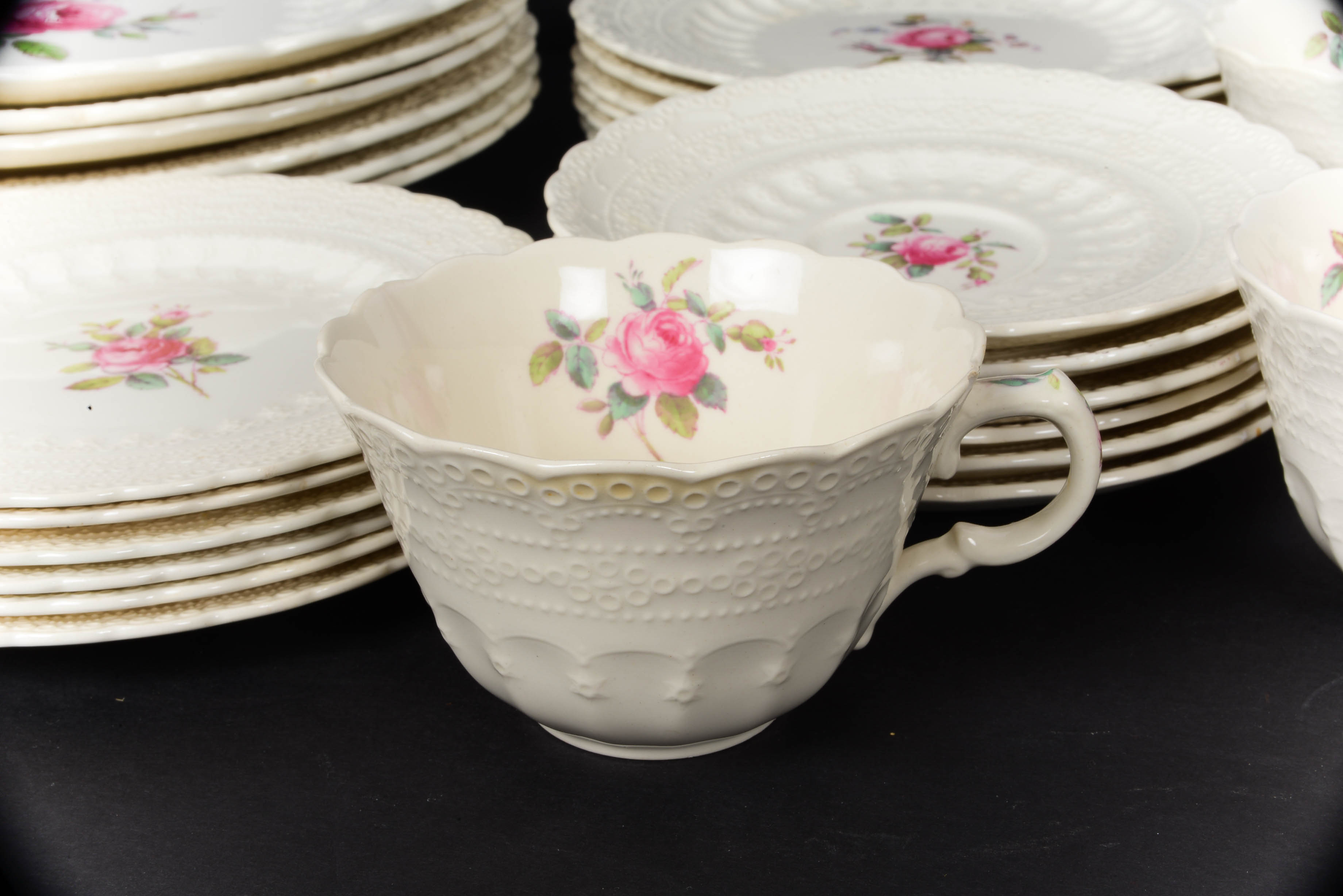 Spode Jewel "Billingsley Rose" Dinner Set