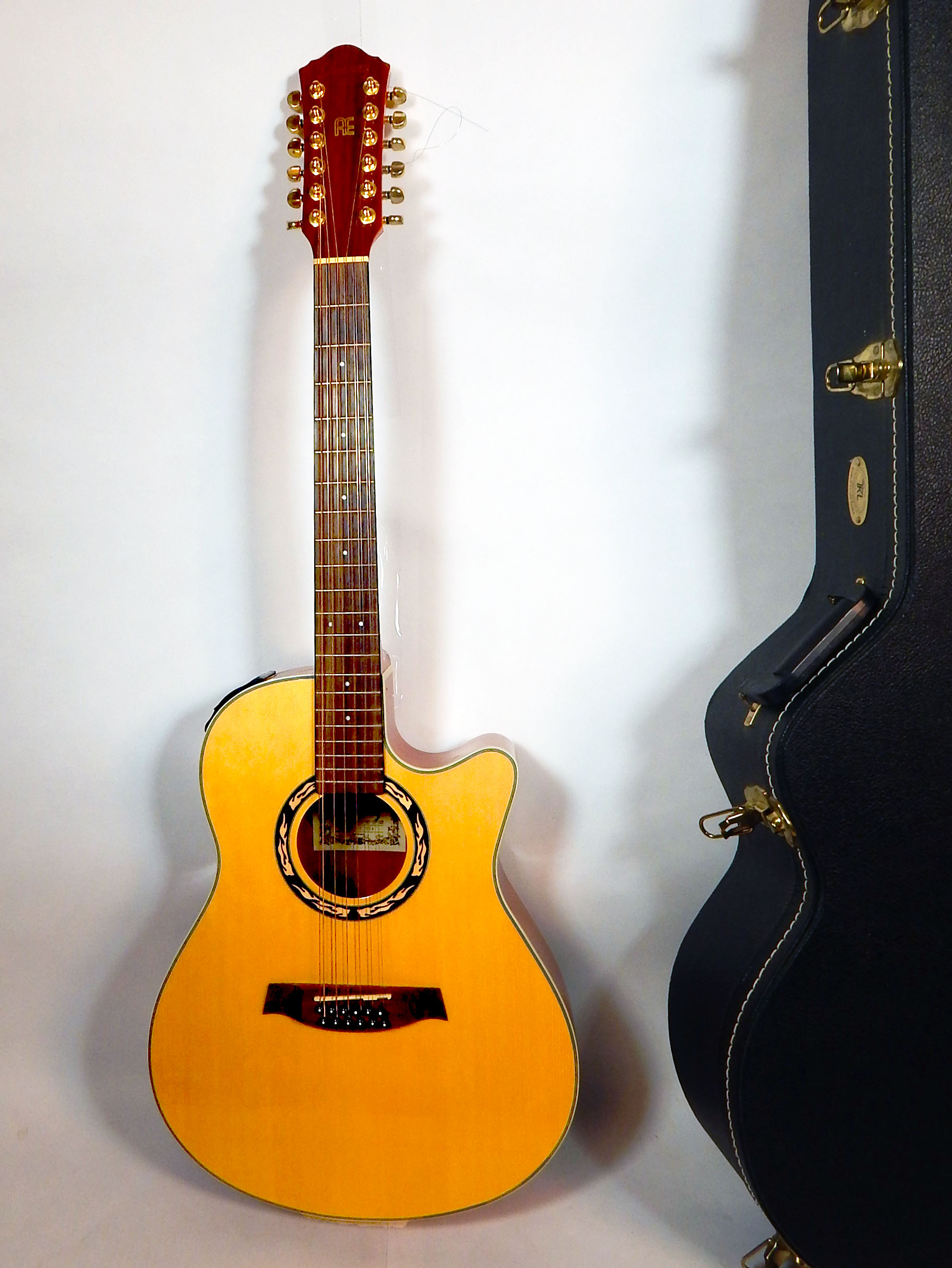 Ibanez AEF18 Twelve String Acoustic/Electric Guitar With Case