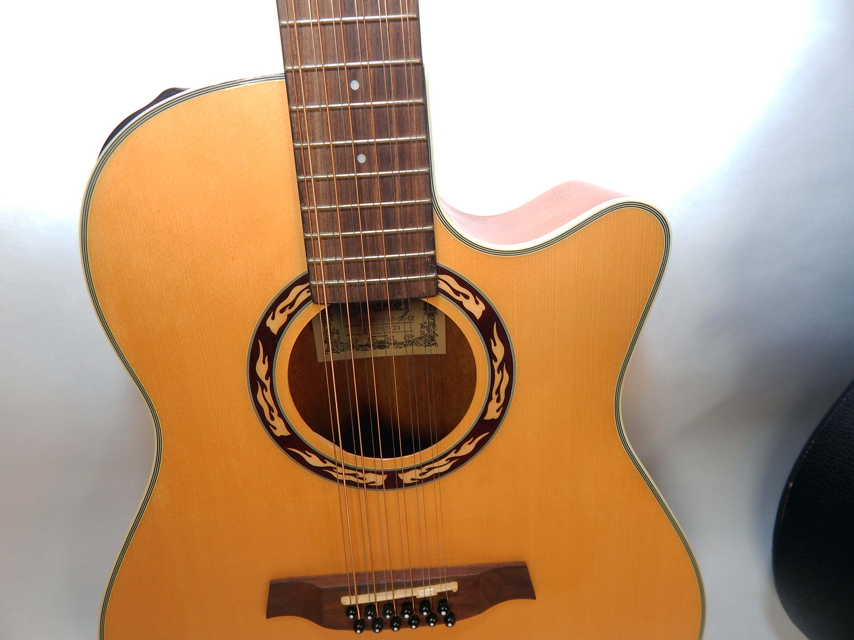 Ibanez AEF18 Twelve String Acoustic/Electric Guitar With Case