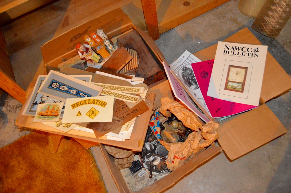 Clock Making Parts, Stencils and Books