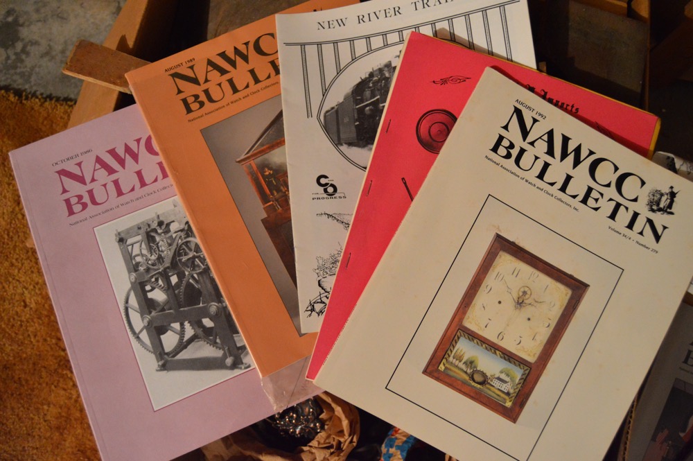 Clock Making Parts, Stencils and Books