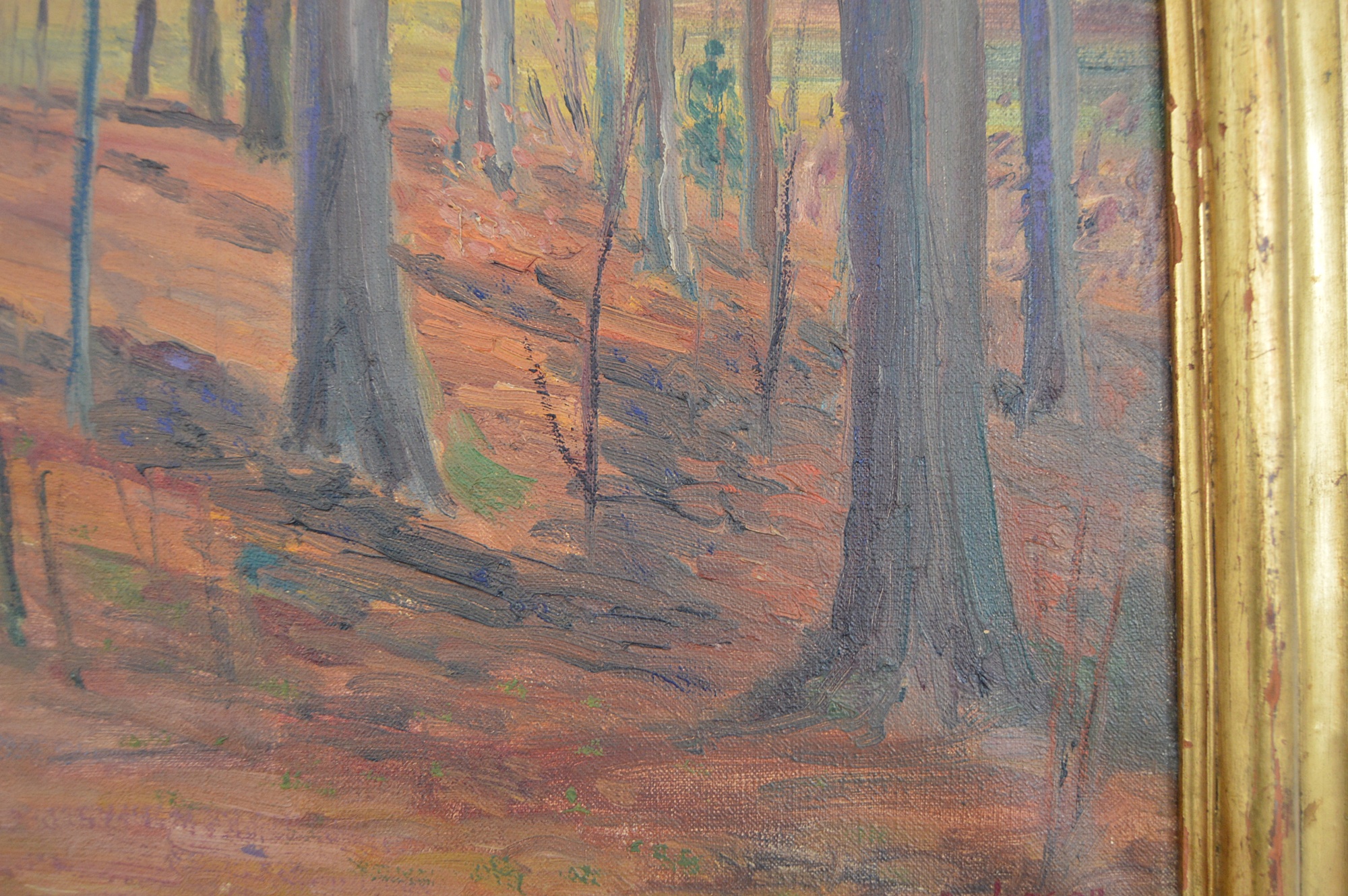 Original Signed Landscape Oil On Canvas by Oscar Anderson