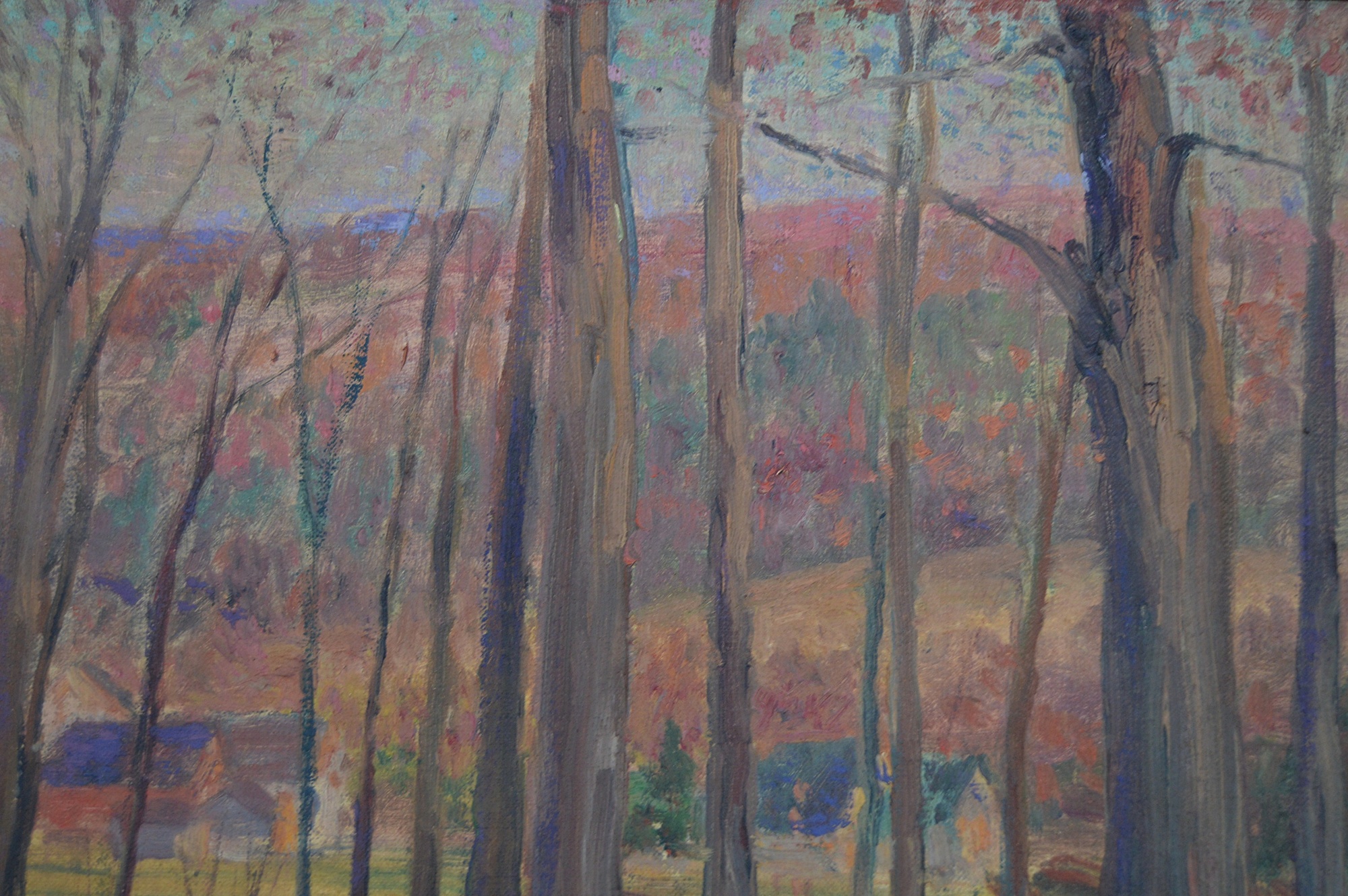 Original Signed Landscape Oil On Canvas by Oscar Anderson