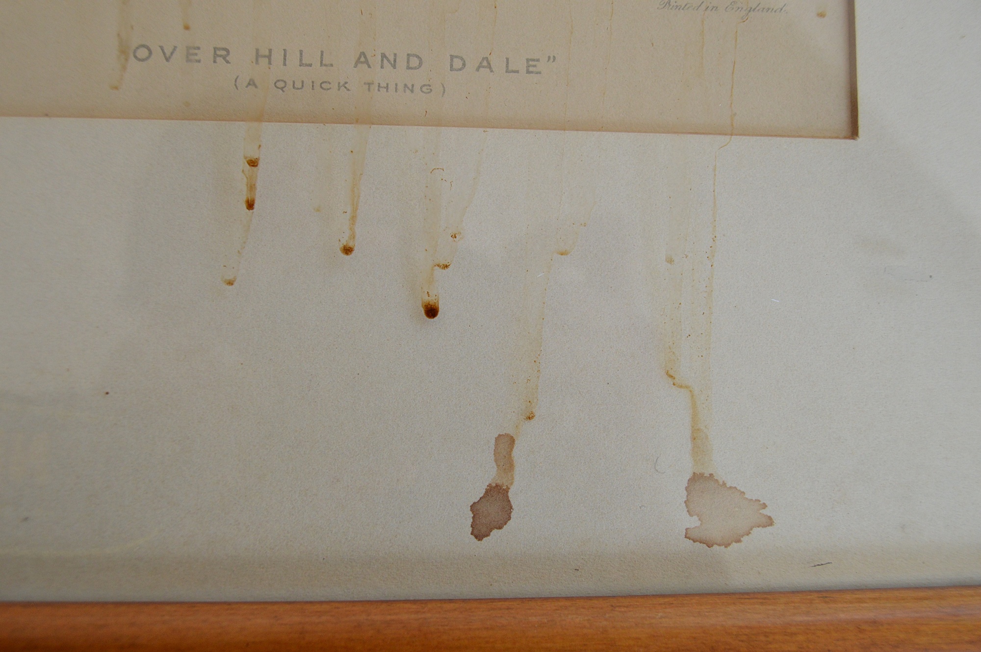 1937 R.H. Buxton Color Hunting Scene Lithograph