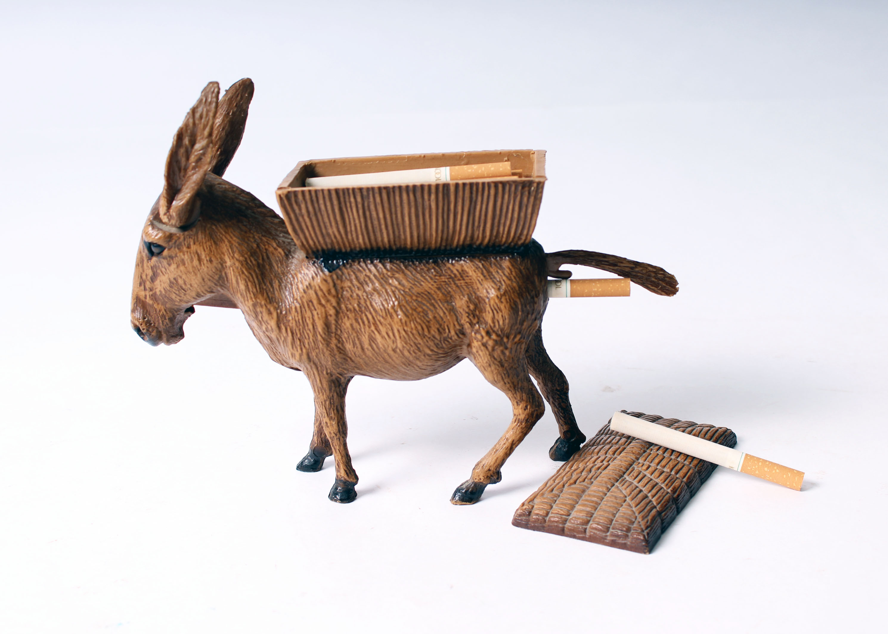 Vintage 1940's Donkey Cigarette Dispenser Novelty Piece