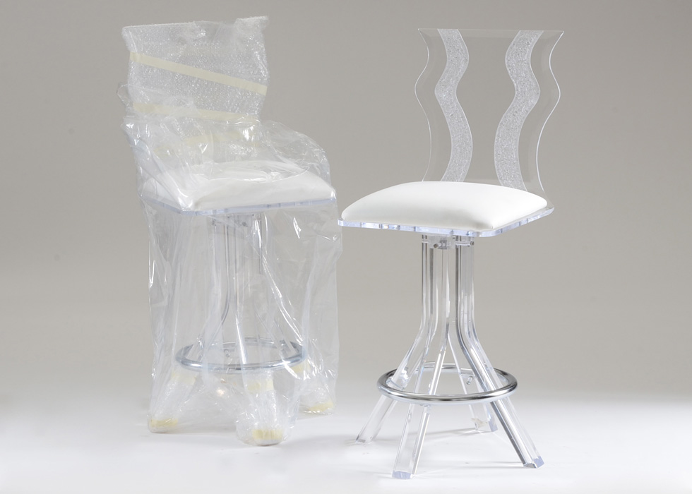 Two Monaco Swivel Bar Stools by Muniz