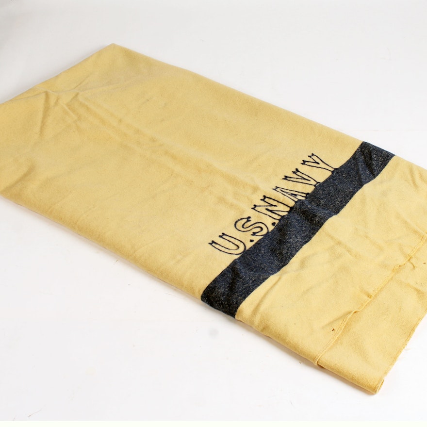 WWII Wool Navy Ship Blanket