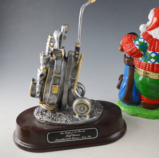 Disney Grumpy Bobblehead and Golf Accessories