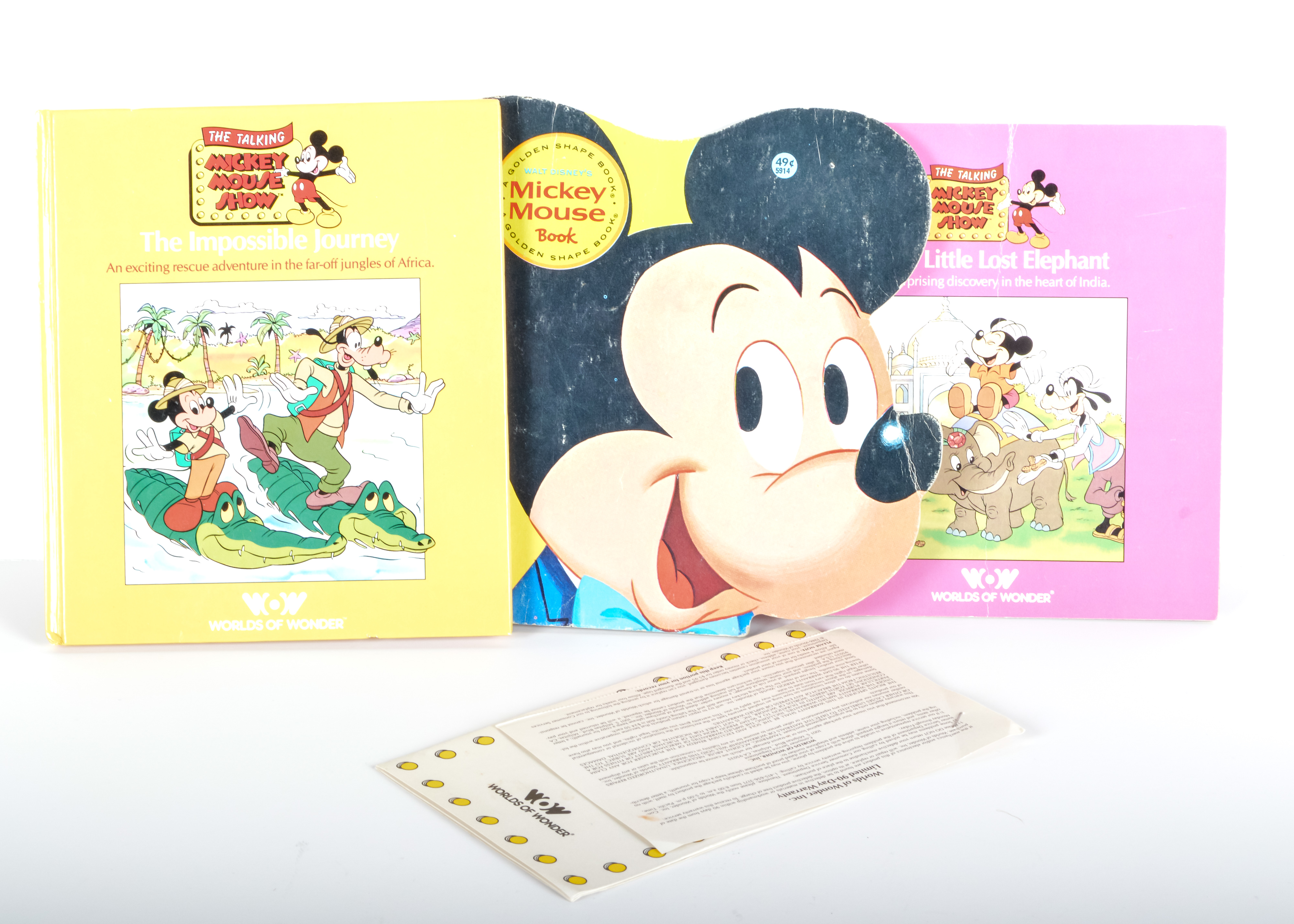 Worlds of Wonder Walt Disney Co. Talking Mickey Mouse Show Plush