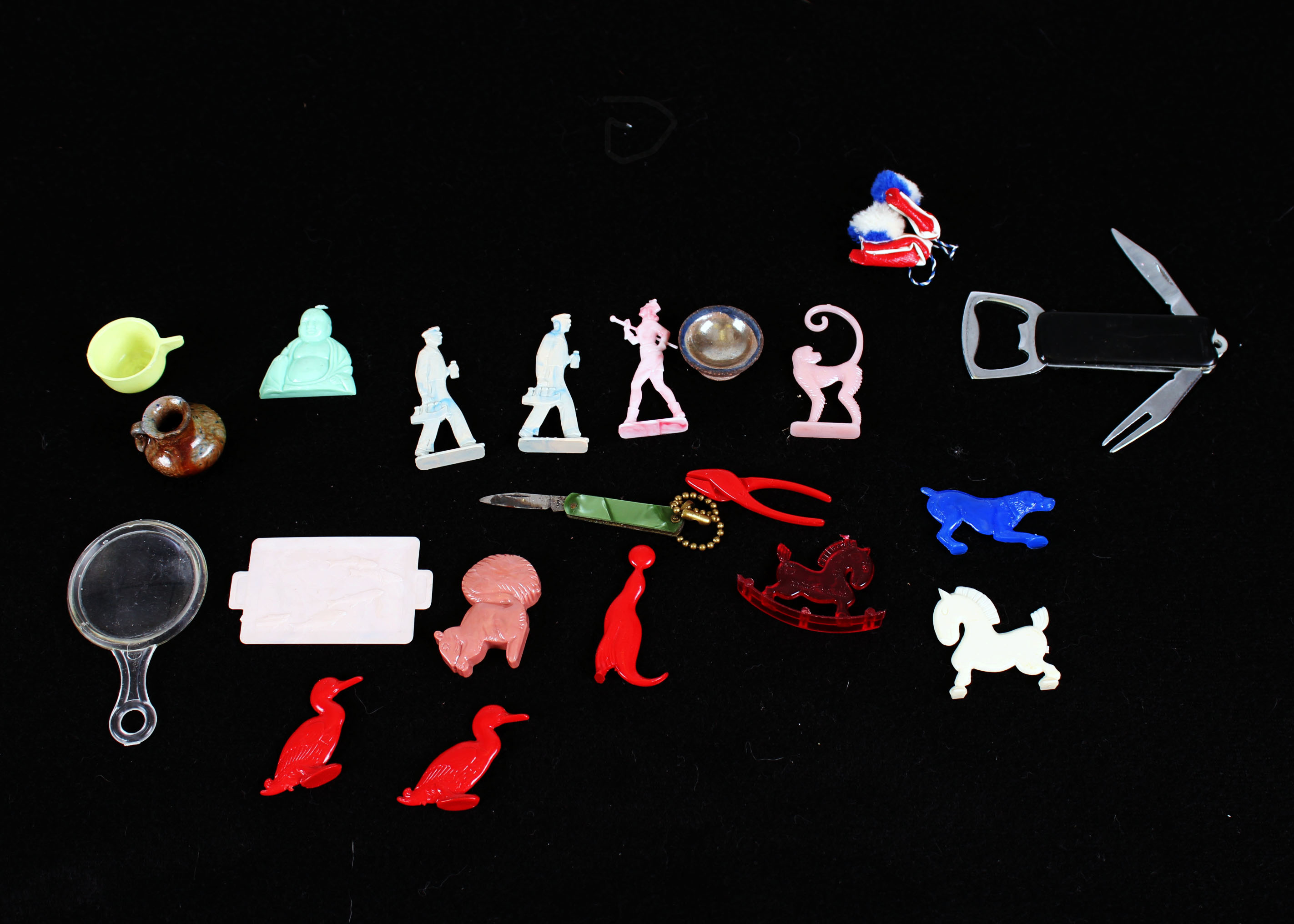 Vintage Collection of Cracker Jack Prizes and Other Miniatures