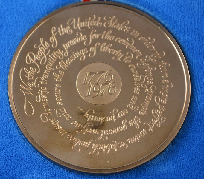 Solid Bronze Franklin Mint Bicentennial Medal