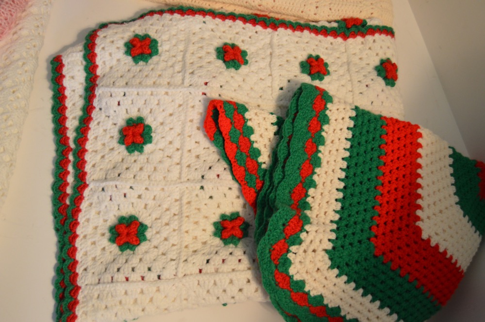 Hand Crocheted Afghans and Scarfs