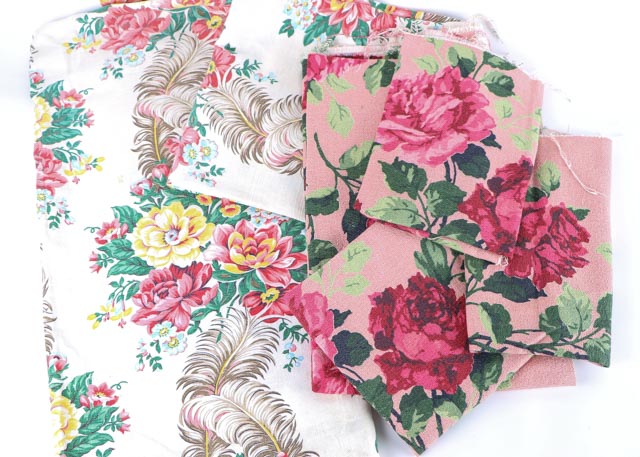 Vintage Barkcloth Fabric