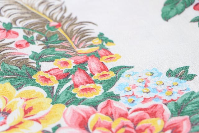 Vintage Barkcloth Fabric