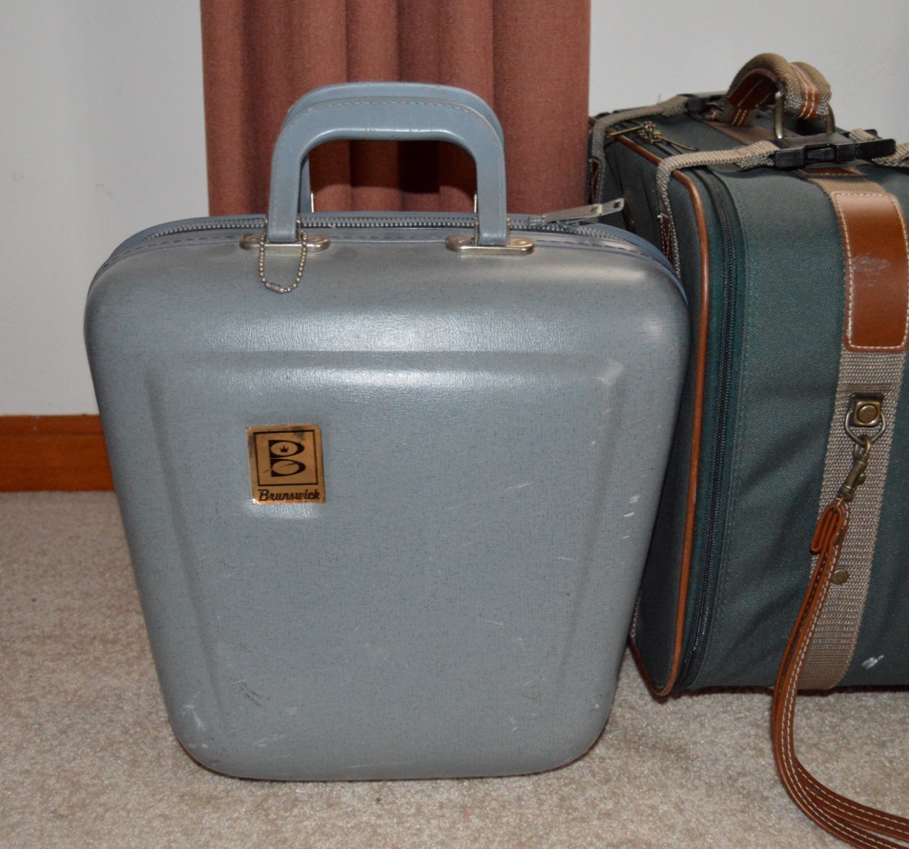 Luggage and Bowling Bowl