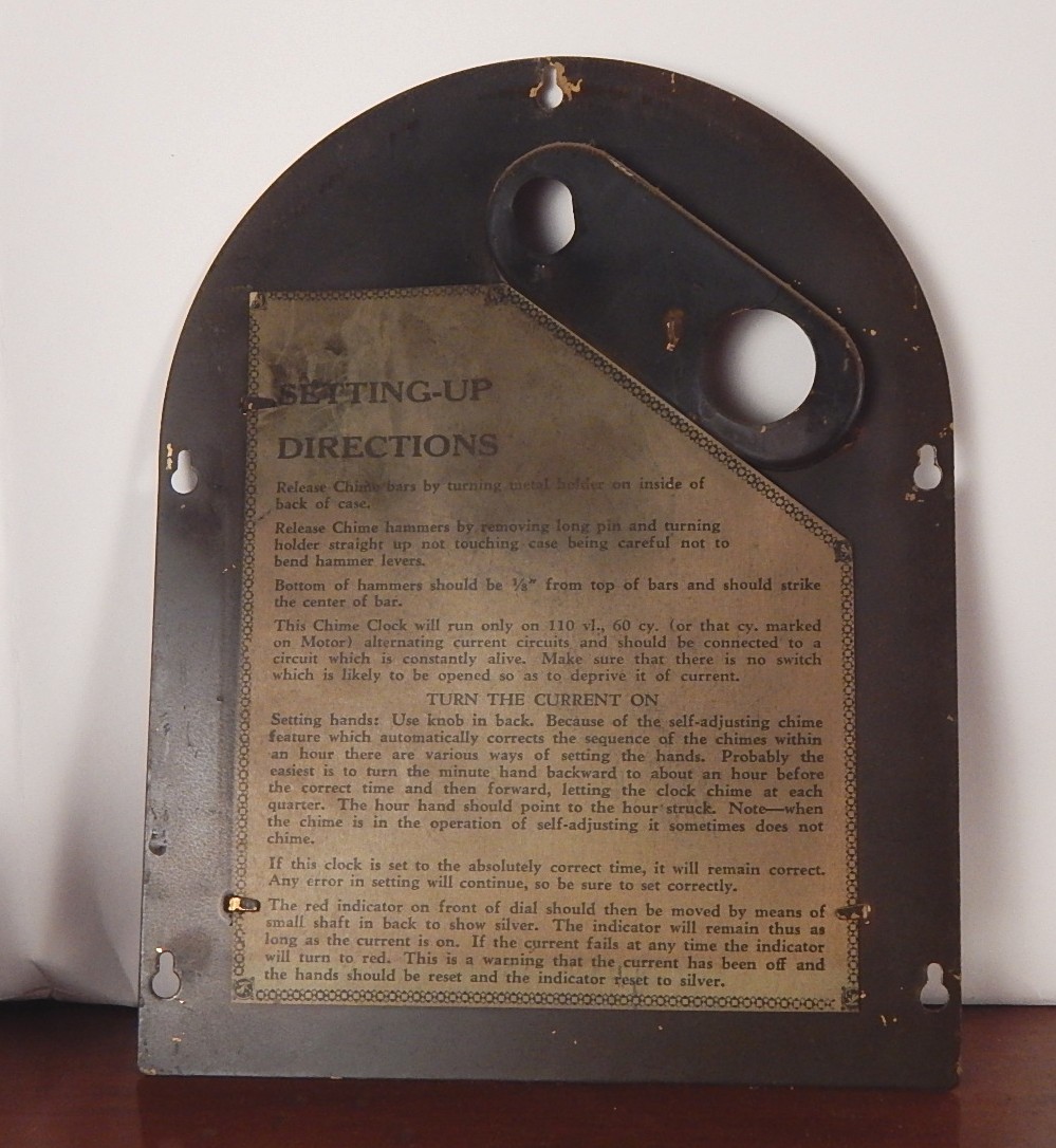 Vintage Telechron Mahogany Electric Mantel Clock