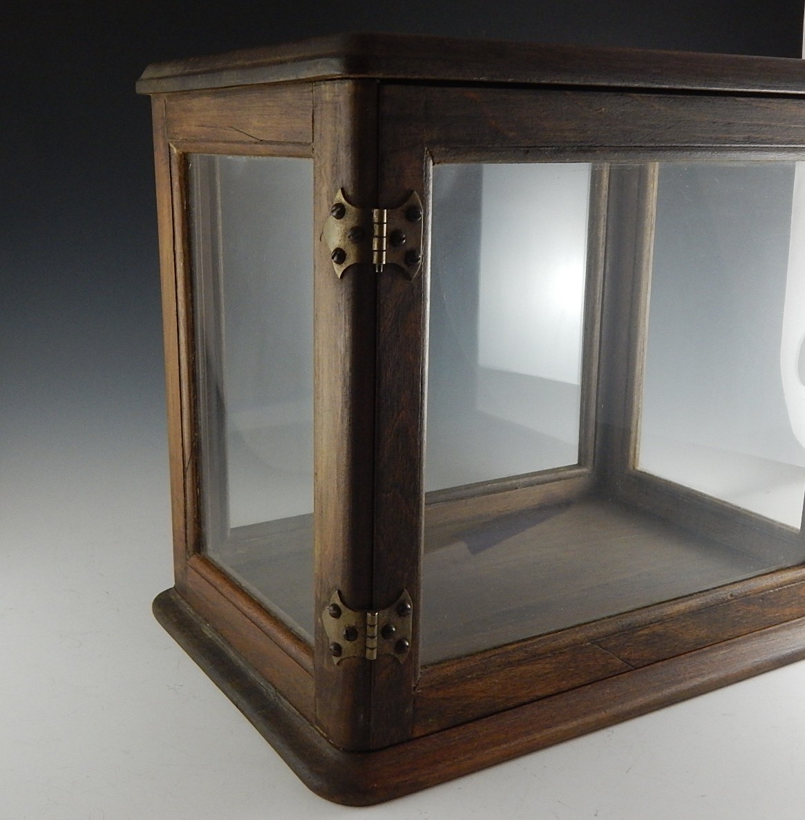Antique Wood and Glass Display Box