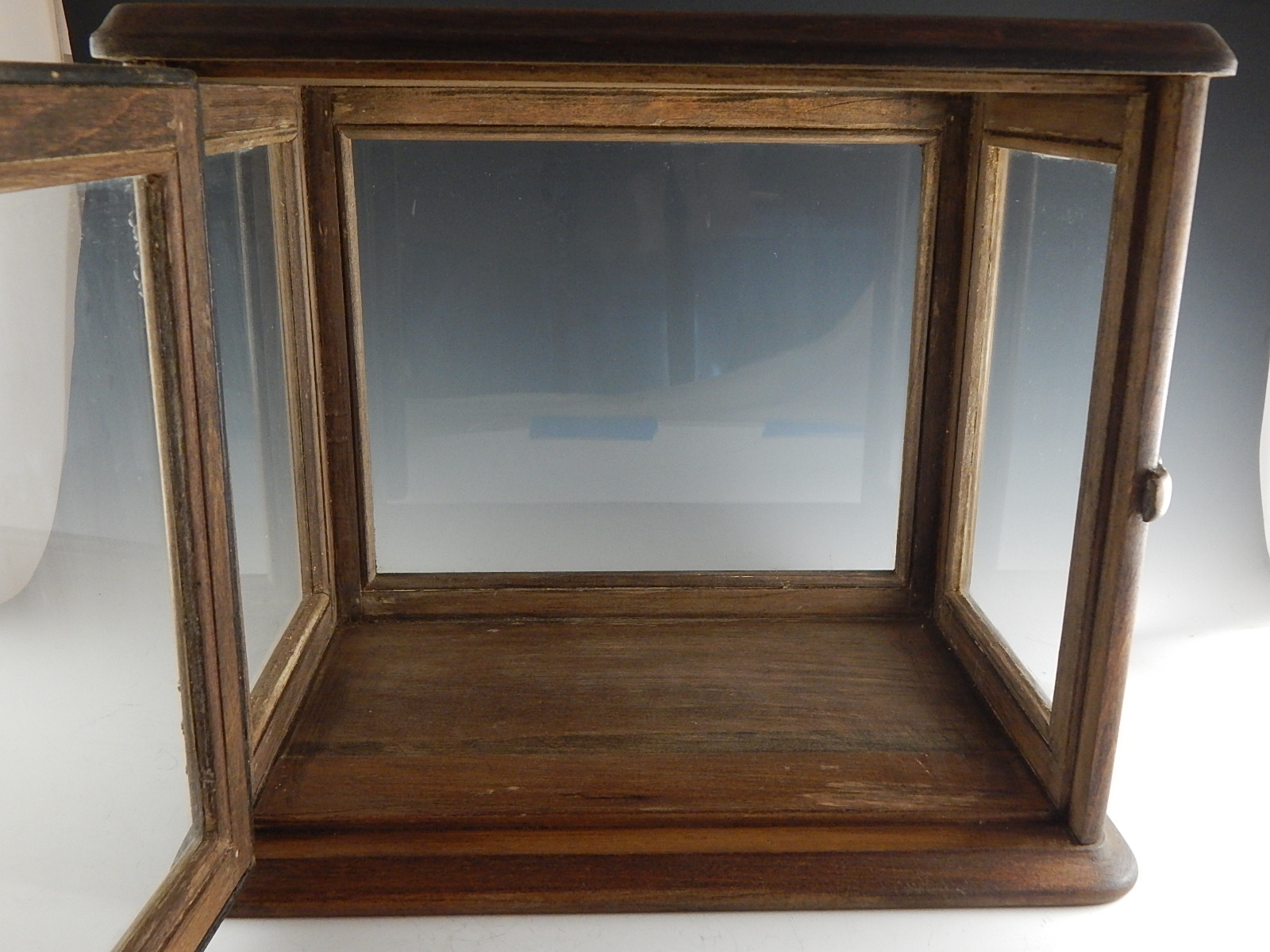 Antique Wood and Glass Display Box