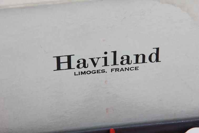 Pair of Haviland Limoges Porcelain Coasters