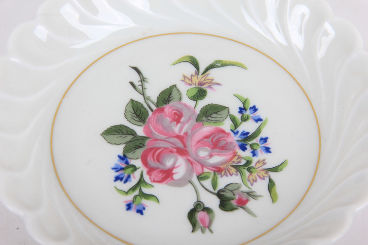 Pair of Haviland Limoges Porcelain Coasters