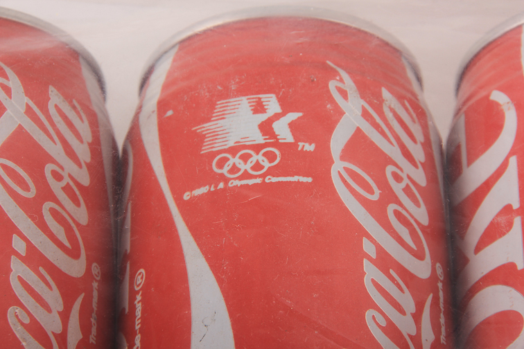 Set of 1981 Los Angeles Olympic Committee Coca-Cola Cans
