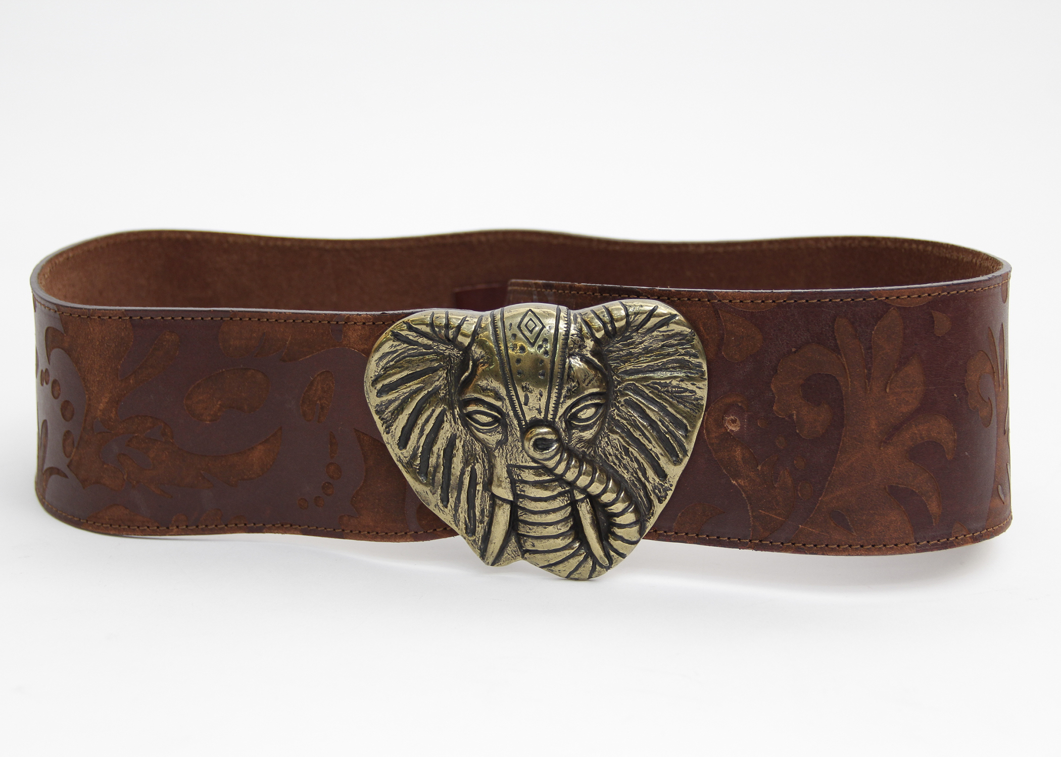 Lucky Penny Elephant Buckle Belt from Anthropologie