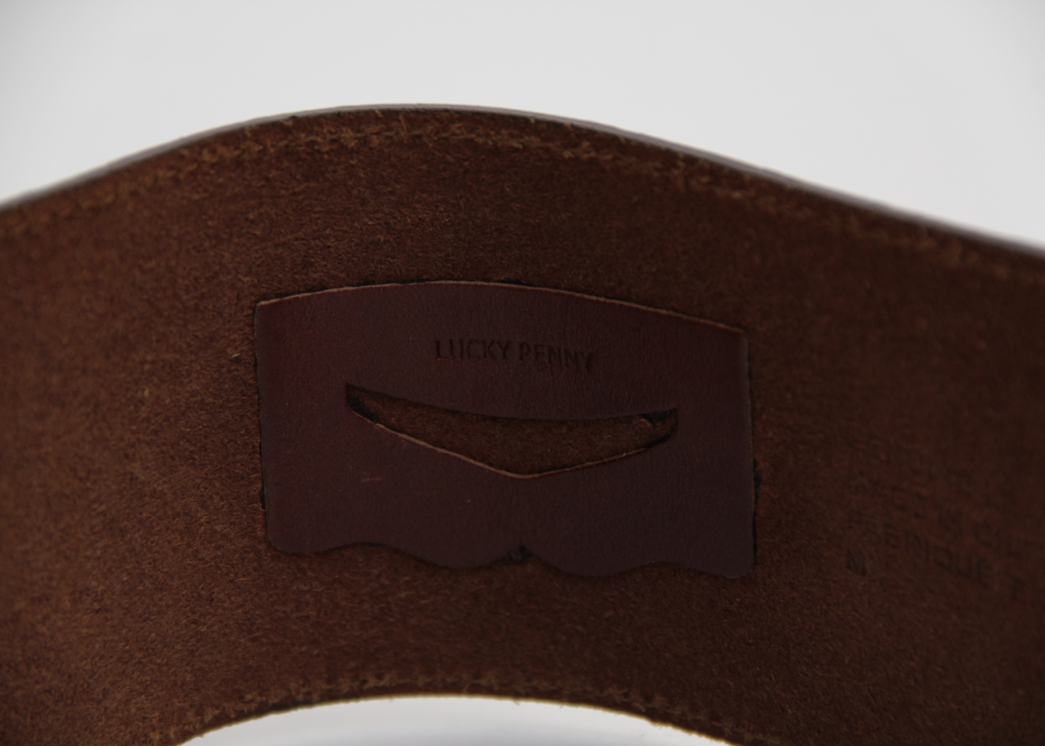 Lucky Penny Elephant Buckle Belt from Anthropologie