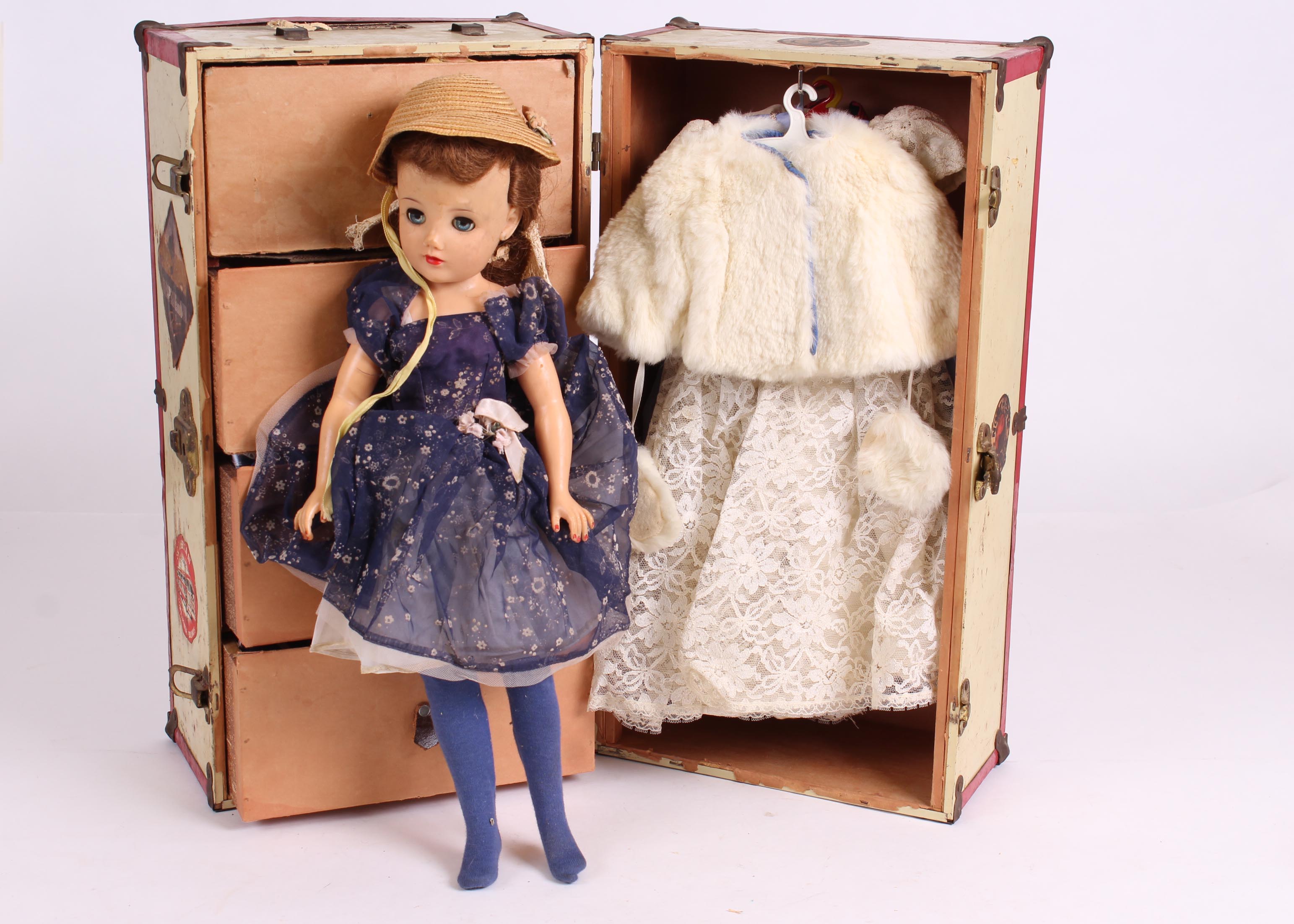 Vintage Terri Lee Doll with Trunk and Clothes