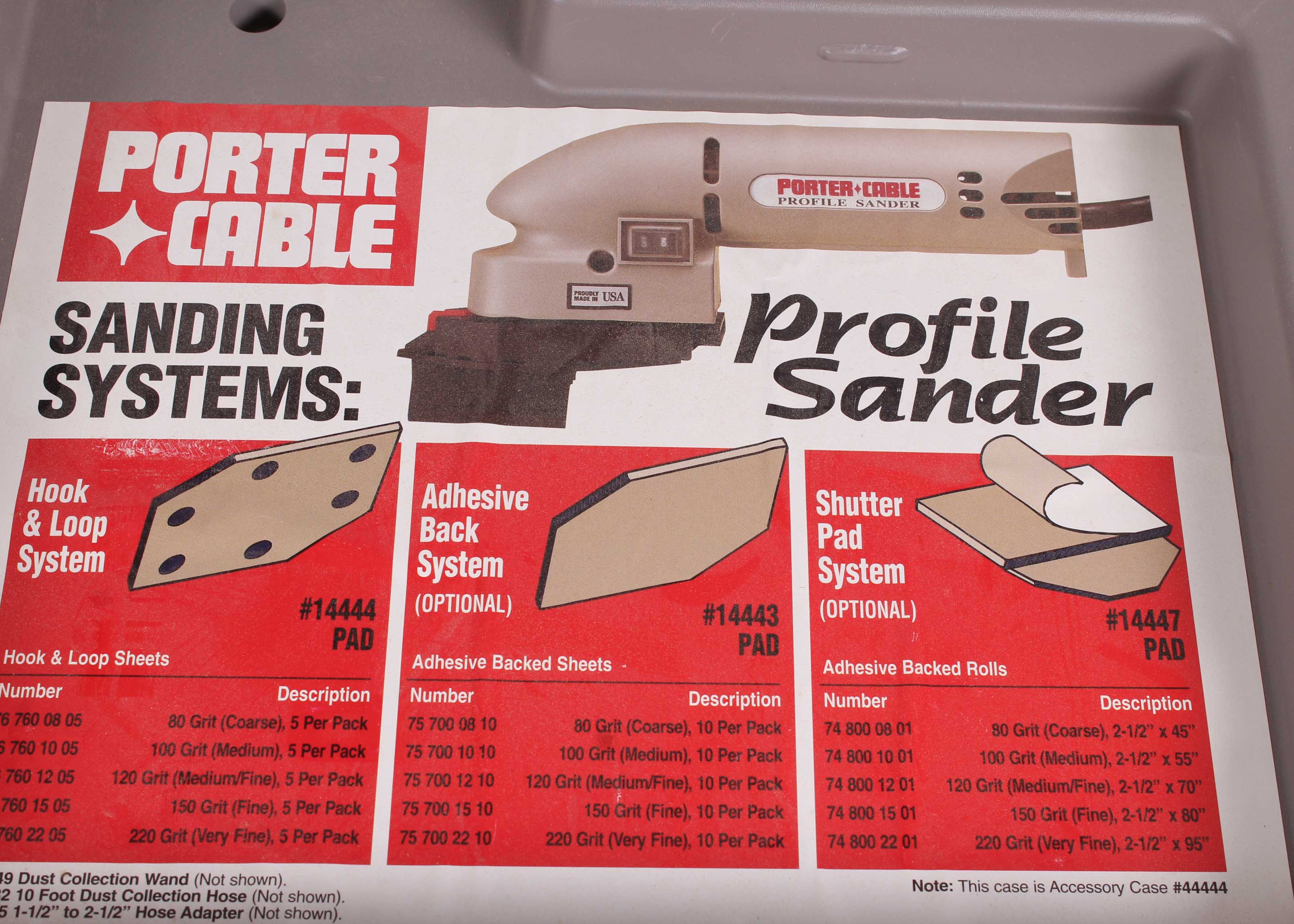 Porter and Cable Profile Sander