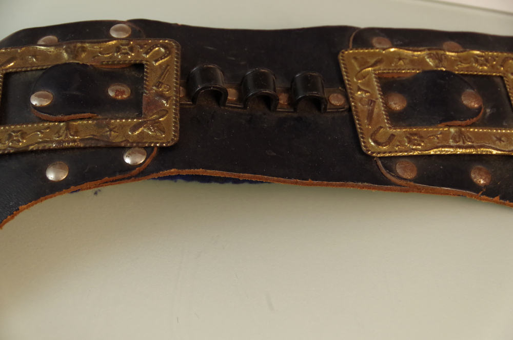 Vintage Mid Century Hubley Colt .45 Cap Guns and Holster Set