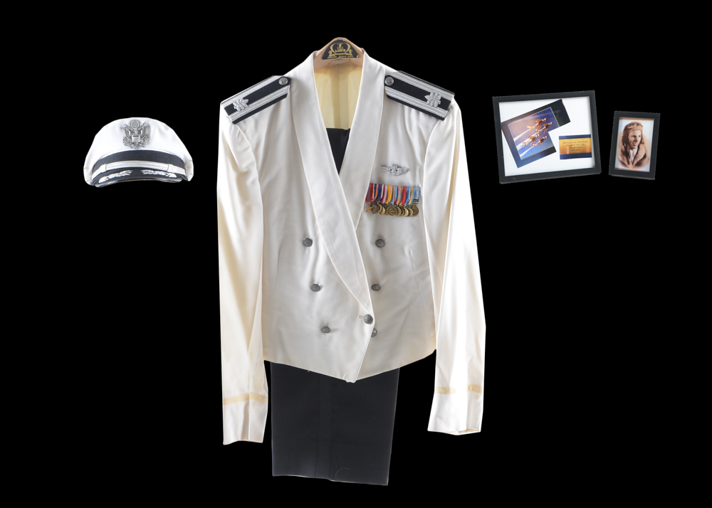 Vintage 1960s USAF  White Dinner Dress Uniform