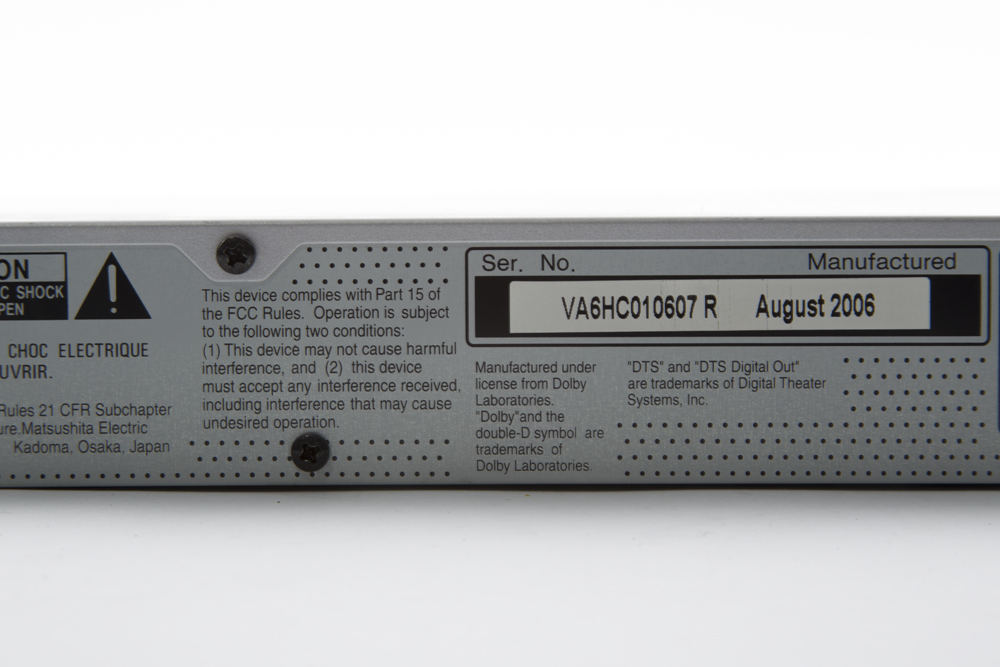 Panasonic DVD/CD Player