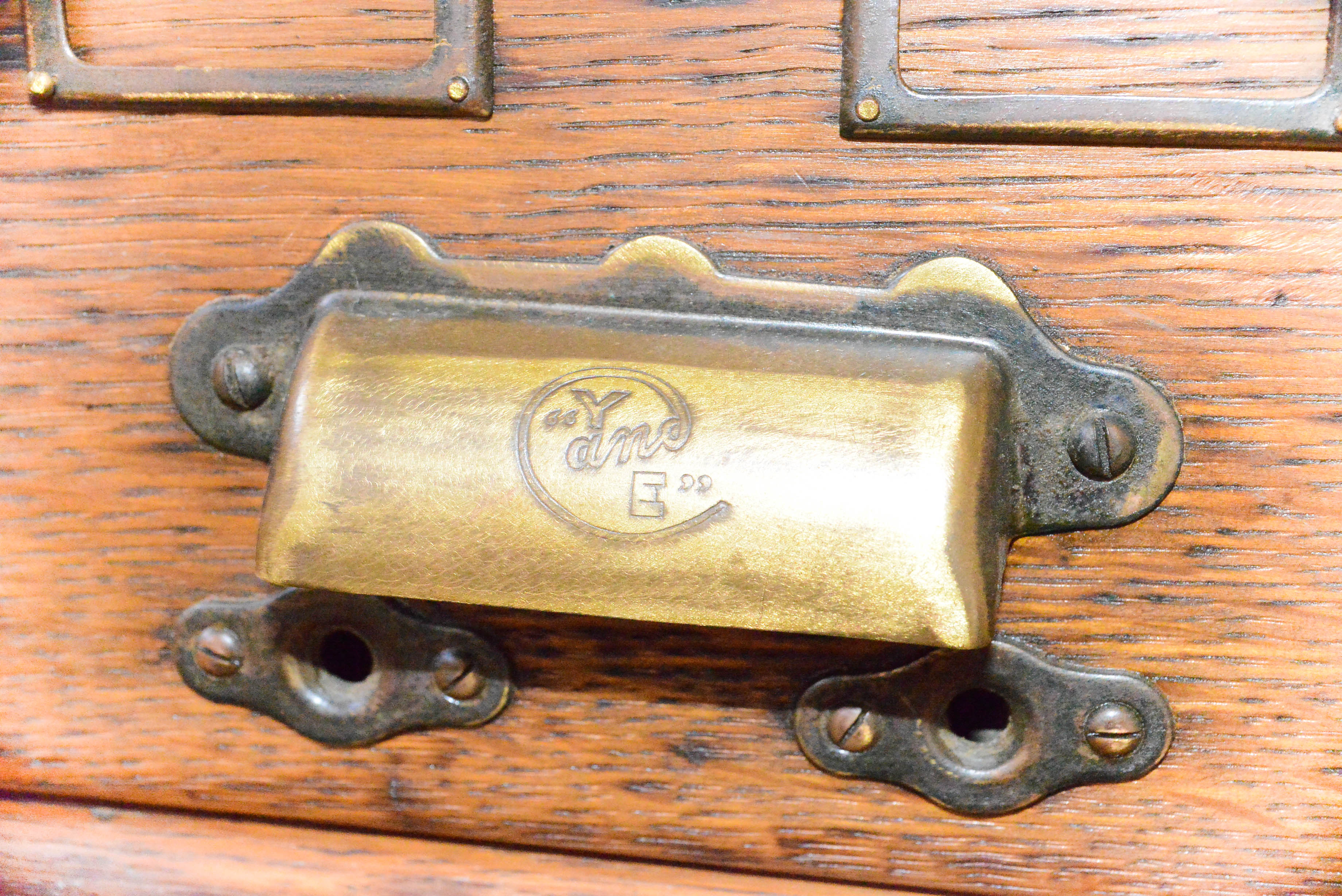 Yawman & Erbe Antique Card Catalog Cabinet