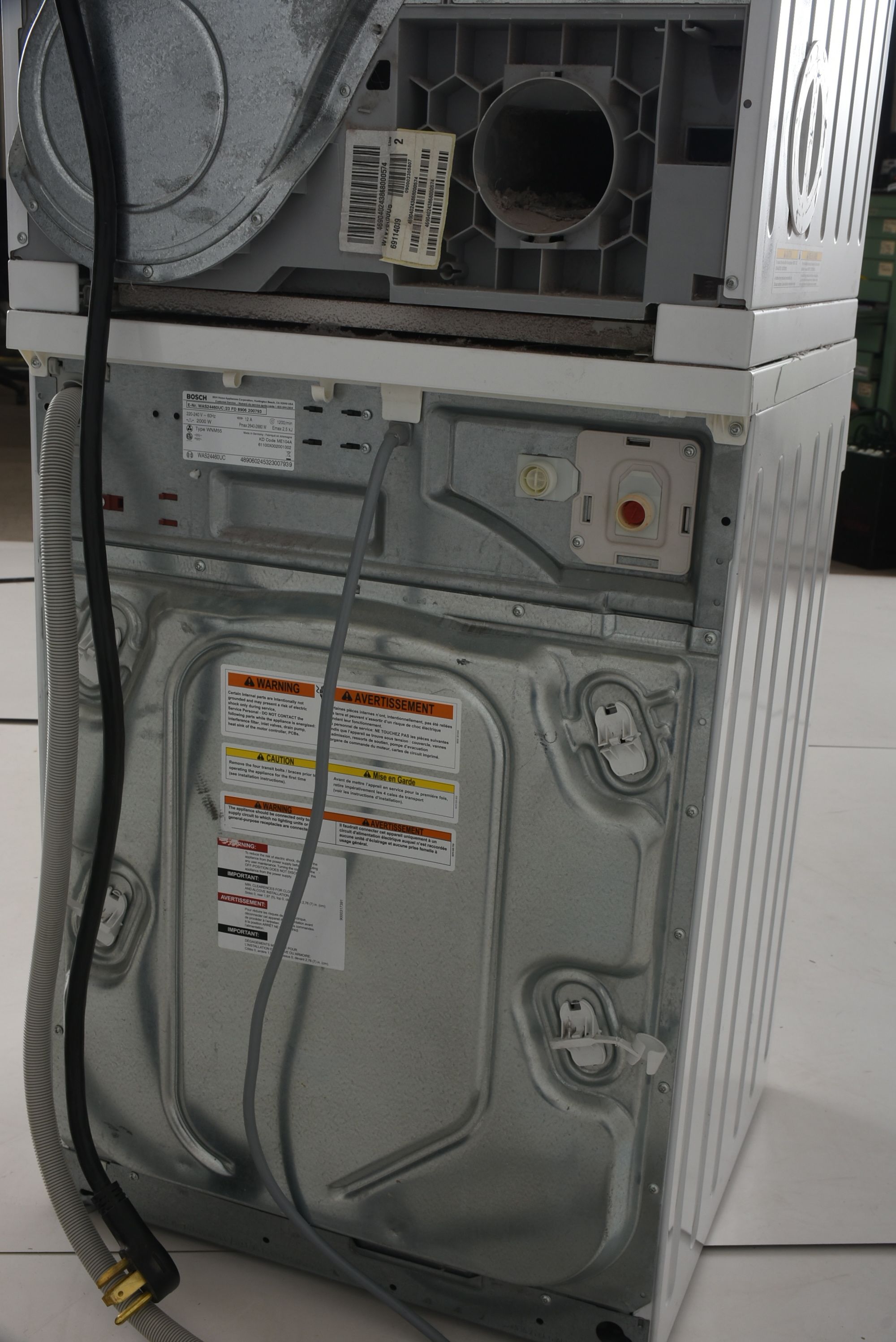 Bosch Axxis Stackable Washer and Dryer