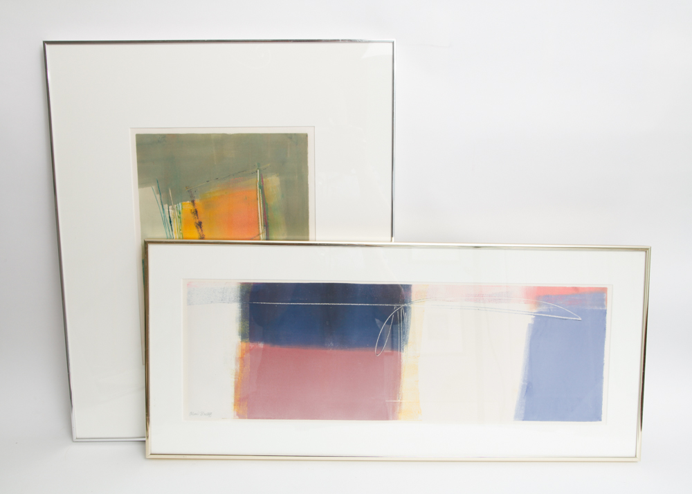 Duo of Signed Alice Mostoff Original Monoprints