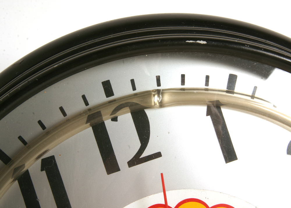 Vintage Shell Gasoline Neon Clock