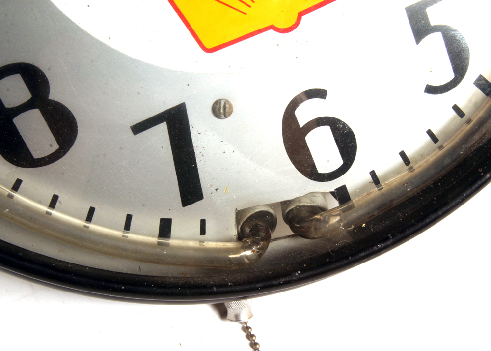 Vintage Shell Gasoline Neon Clock