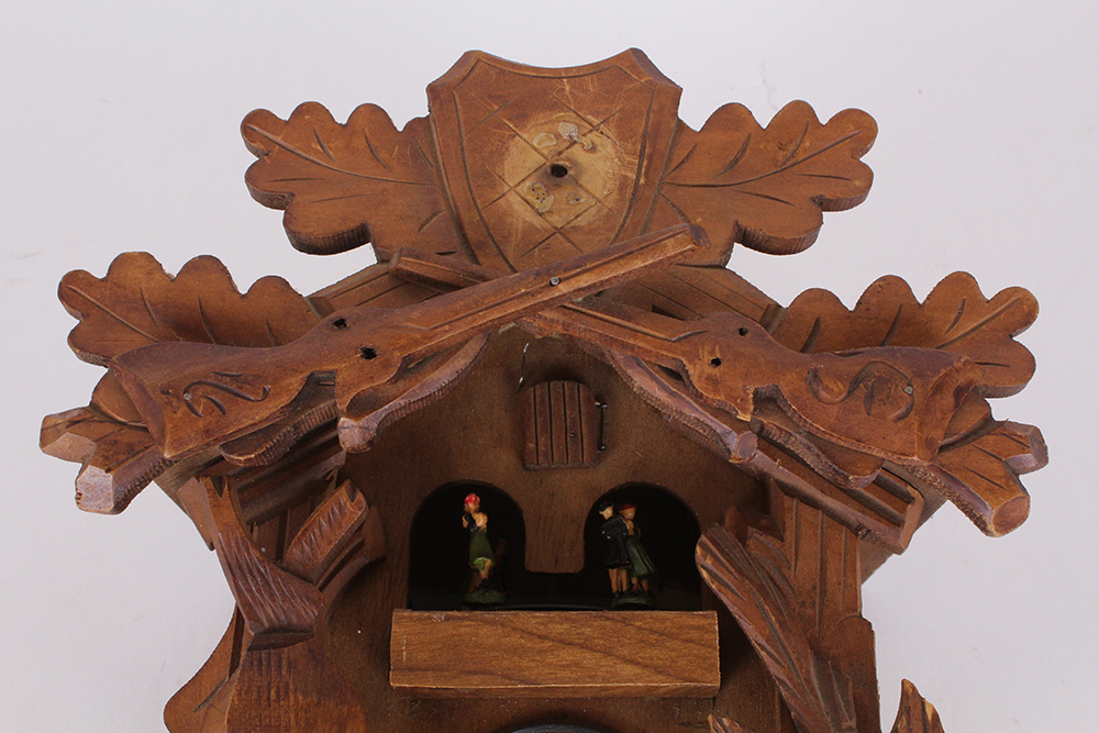 East German Albert Schwab Wooden Cuckoo Clock