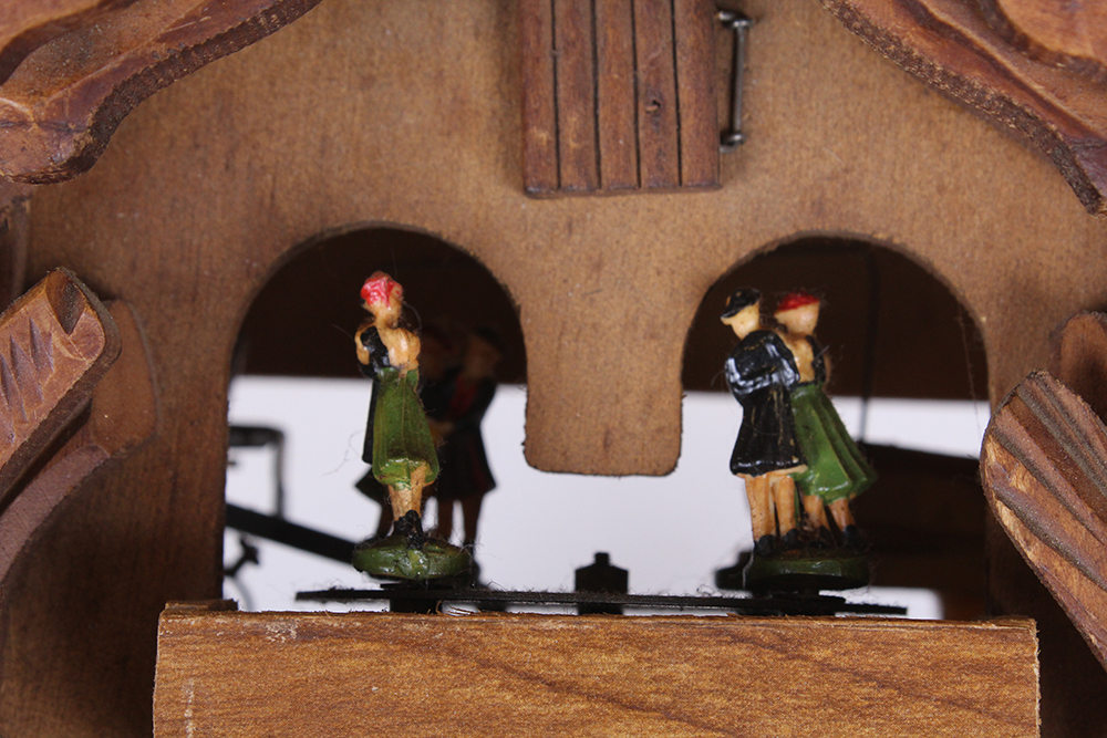 East German Albert Schwab Wooden Cuckoo Clock