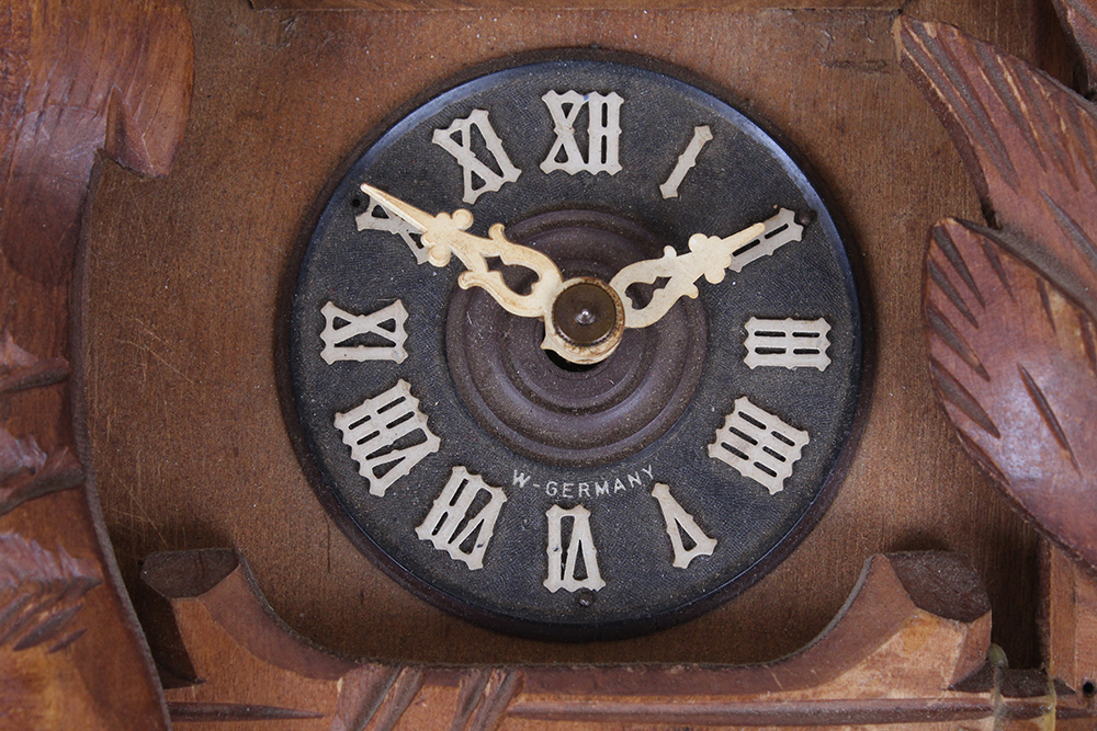 East German Albert Schwab Wooden Cuckoo Clock