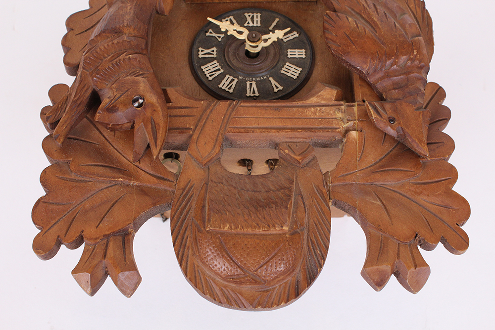 East German Albert Schwab Wooden Cuckoo Clock