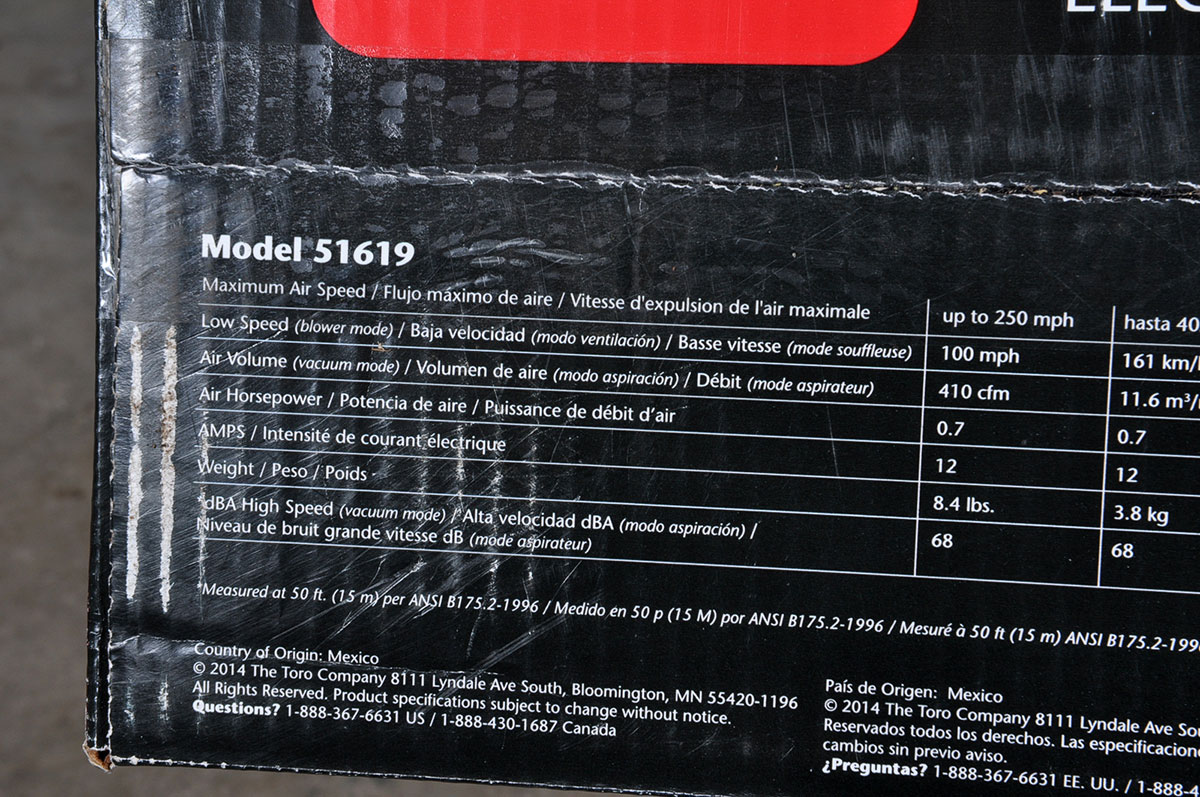 Toro 51609 Ultra Blower Vac