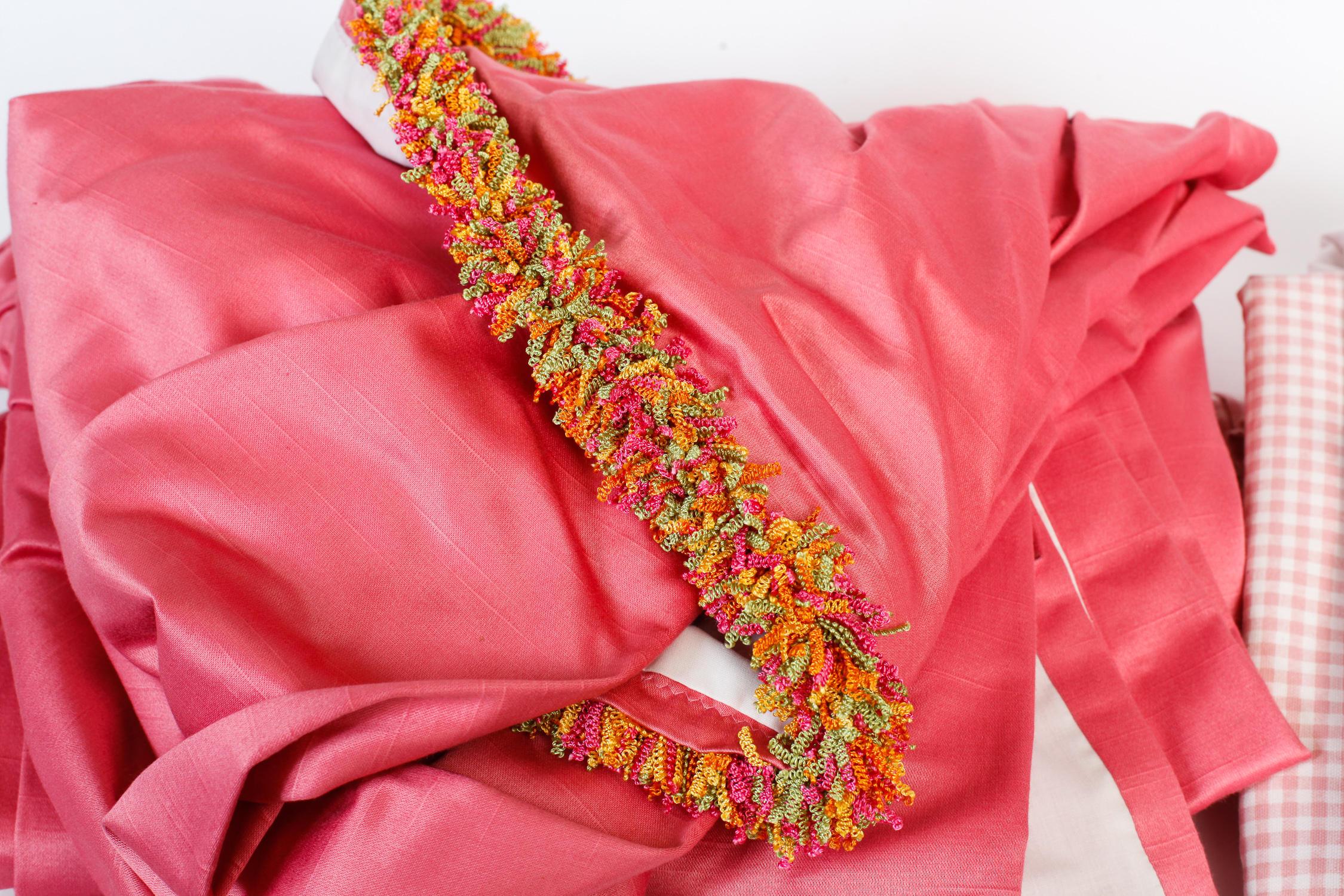 Collection of Pink and Gingham Curtains