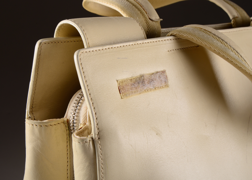 Prada Ivory Hued Leather Handbag