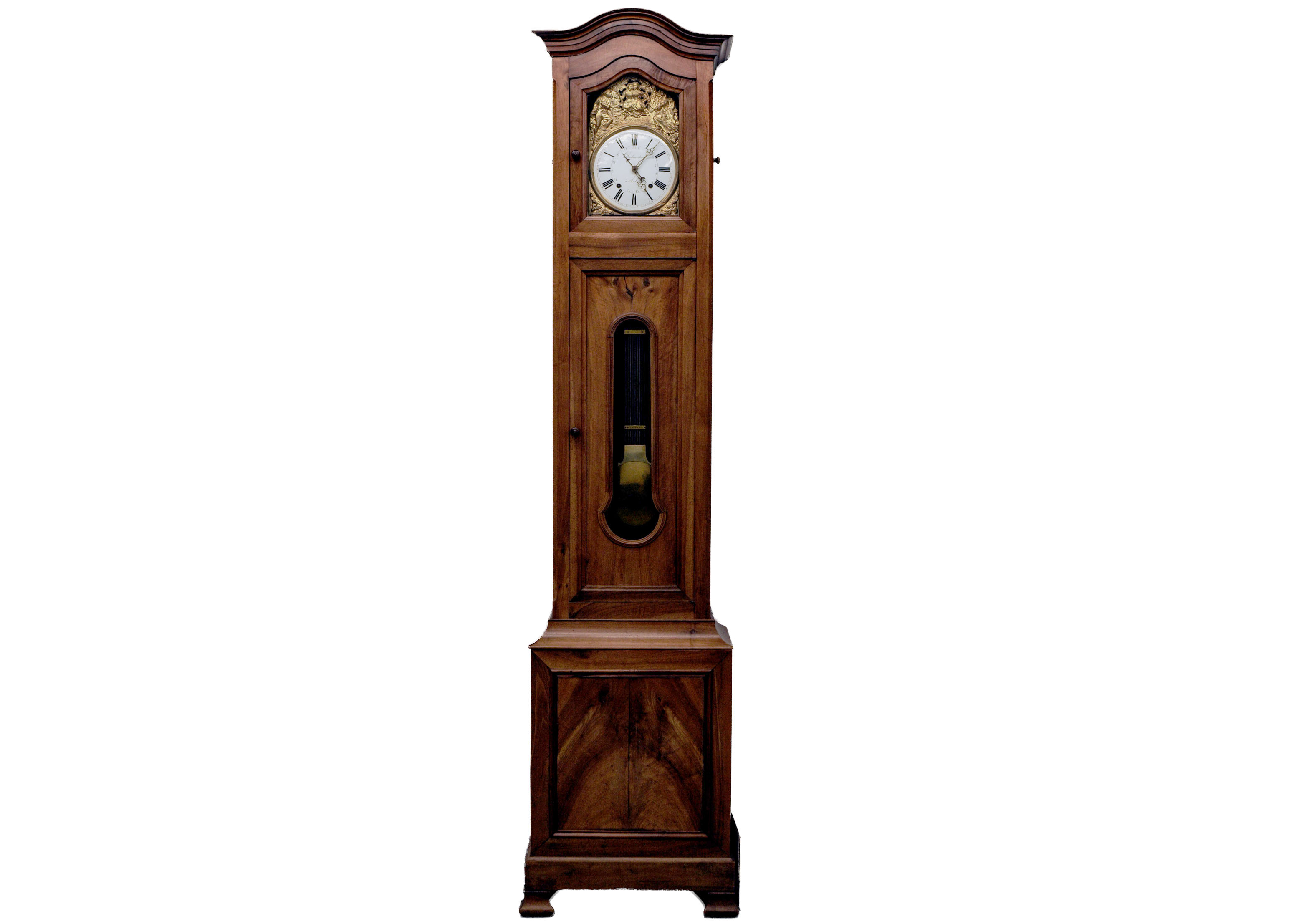 Nineteenth-Century French Morbier Longcase Clock