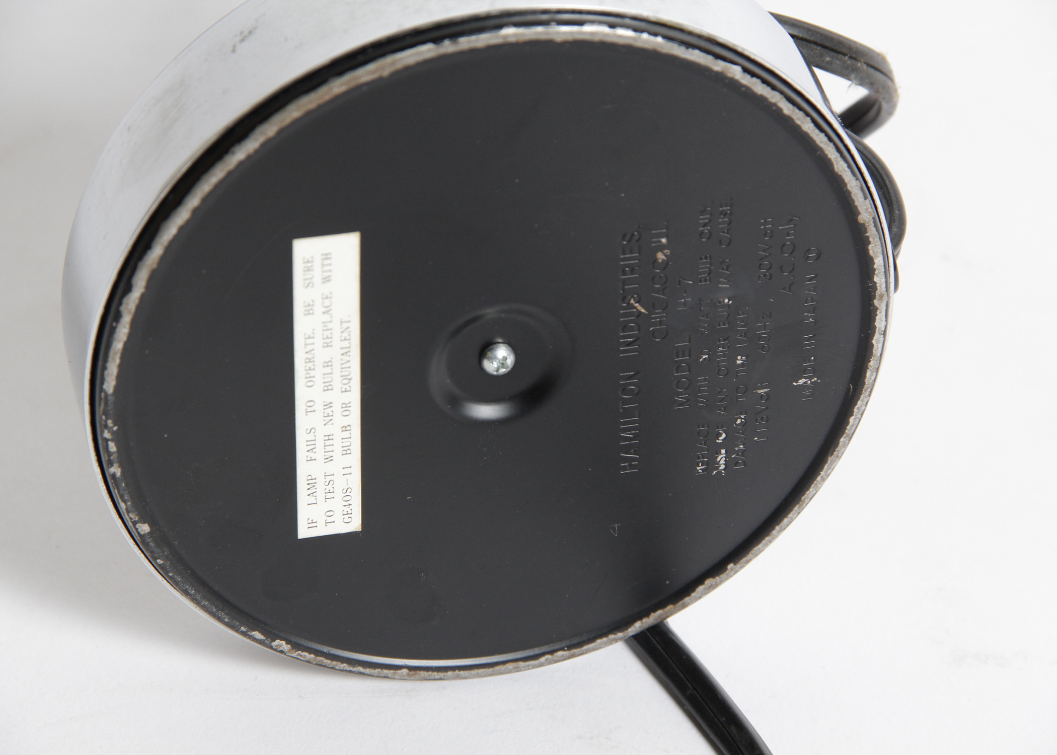 Vintage Hamilton Industries Eyeball Orb Desk Lamp