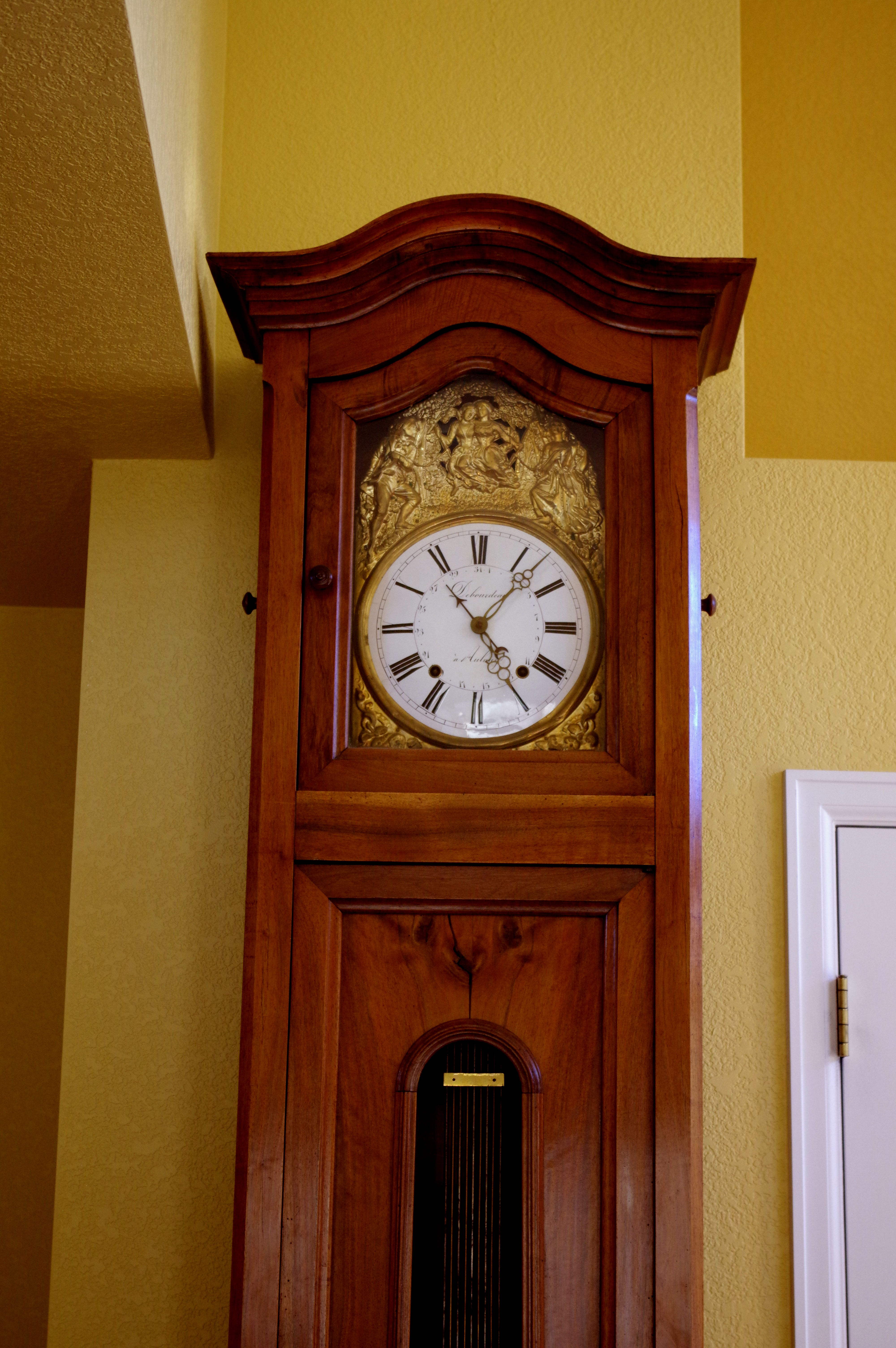 Nineteenth-Century French Morbier Longcase Clock