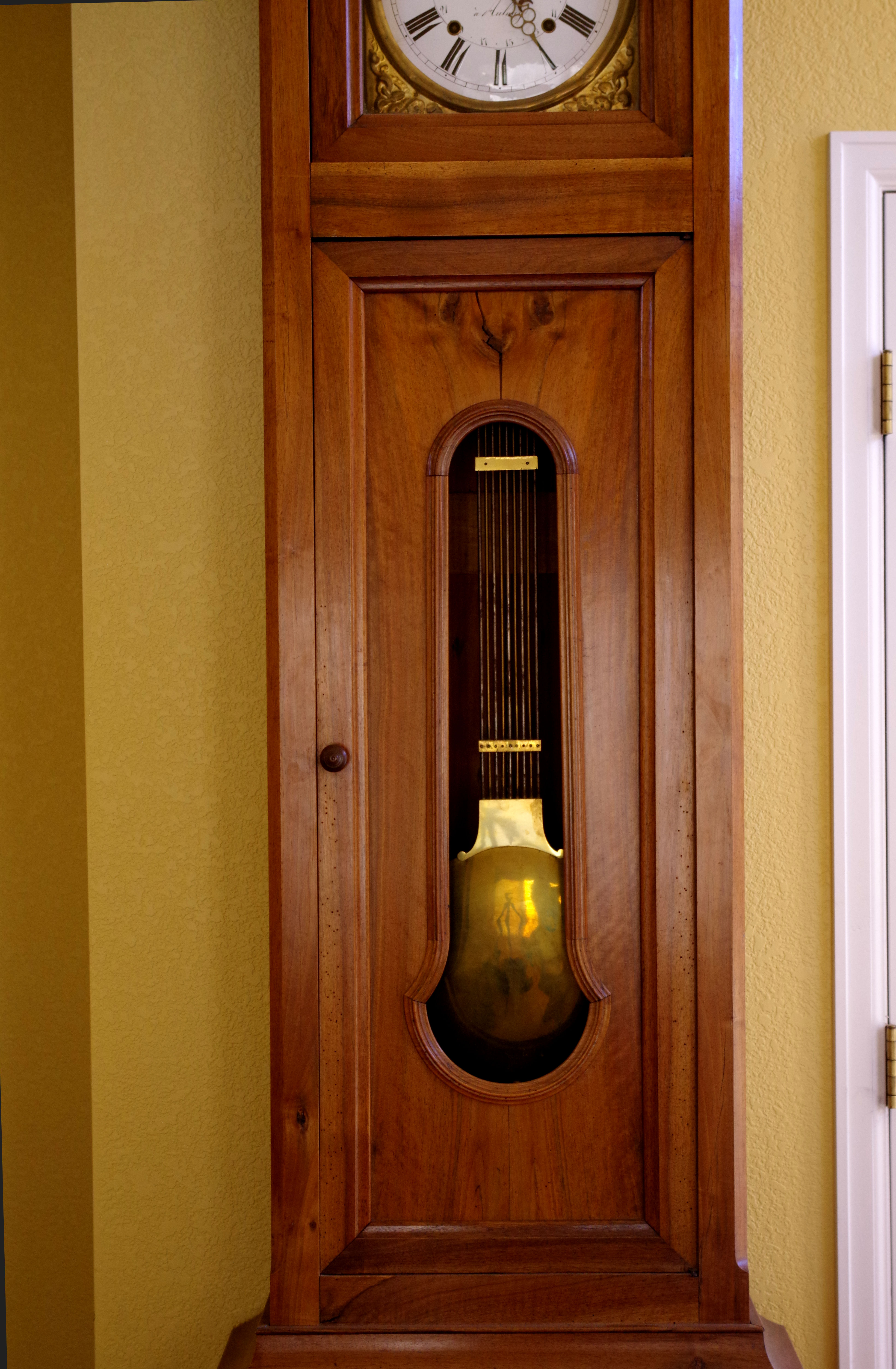 Nineteenth-Century French Morbier Longcase Clock